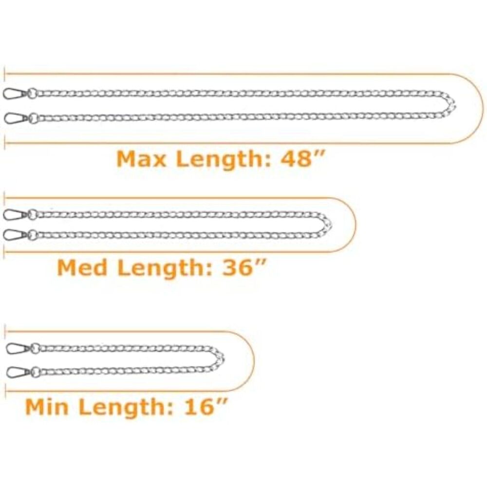 Gold Purse Chain Strap Bag 3 Pack (16",36",48") Chains for Handbags - Picture 3 of 7